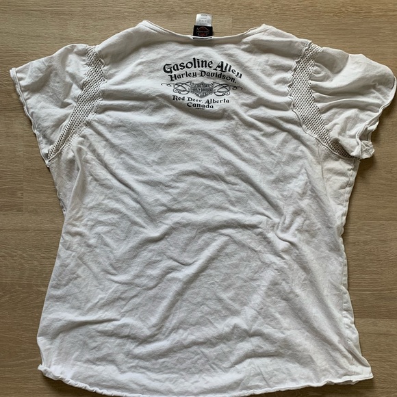 Harley-Davidson Top Studded Red Deer Gasoline Alley Woman’s Large Bikercore - Picture 6 of 10